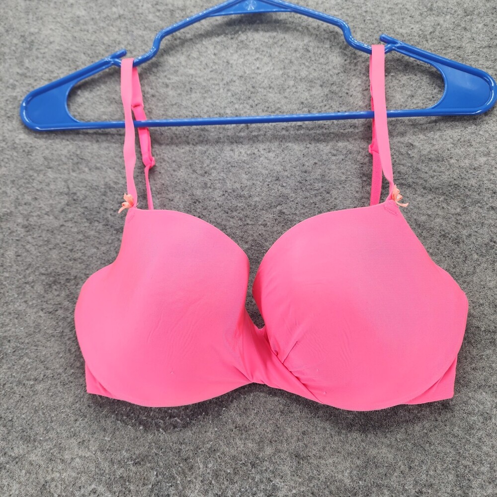 Victoria Secret Bra Womens 32D Lined Demi Pink Underwired